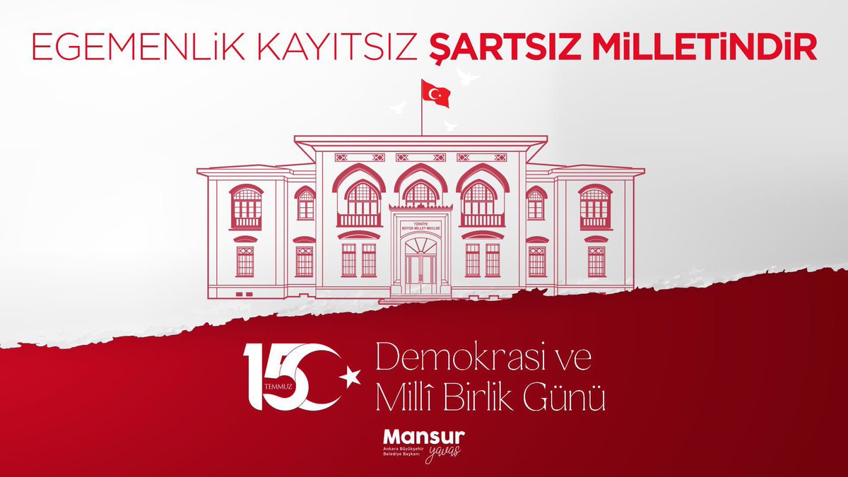 15 Temmuz 2016’da millet iradesini hiçe sayan darbe teşebbüsüne karşı kahramanca direnen aziz şehitlerimizi rahmetle, gazilerimizi minnetle yâd ediyorum. 

Allah milletimize bir daha böyle acılar yaşatmasın.