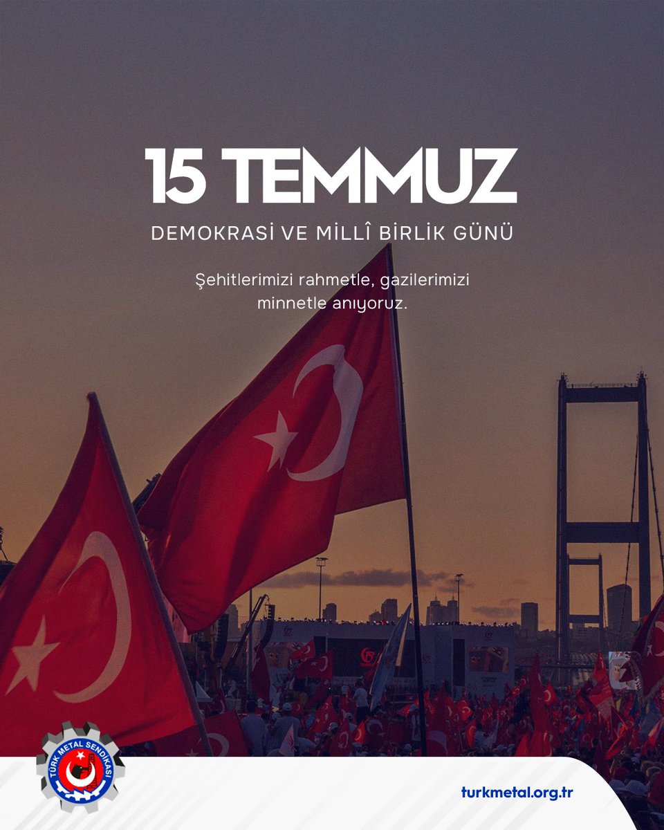 15 TEMMUZ DEMOKRASİ VE MİLLİ BİRLİK GÜNÜ KUTLU OLSUN

15 Temmuz şehitlerimizi rahmetle, gazilerimizi minnetle anıyoruz.

Haberin detayları için: bit.ly/15temmuzdemokr…