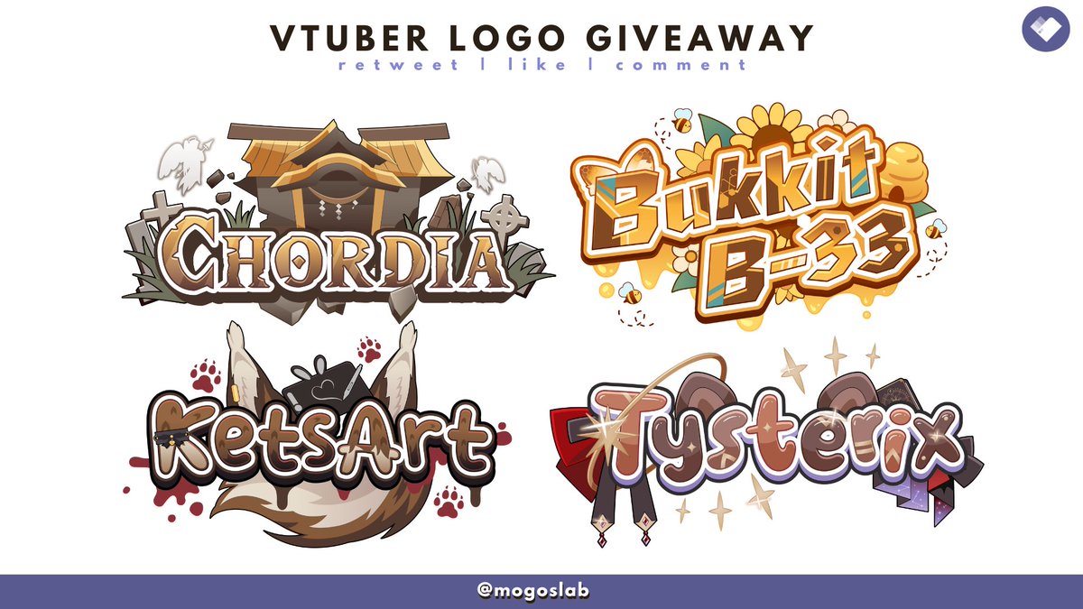 mogoslab_'s tweet image. ✨Free Logo Giveaway✨
End in 24 hours! 
To enter:
☑️Follow 
☑️Comment &amp;amp; Retweet
#Vtuber #Logo 

Design your logo here
👉fiverr.com/s/7Yklr84