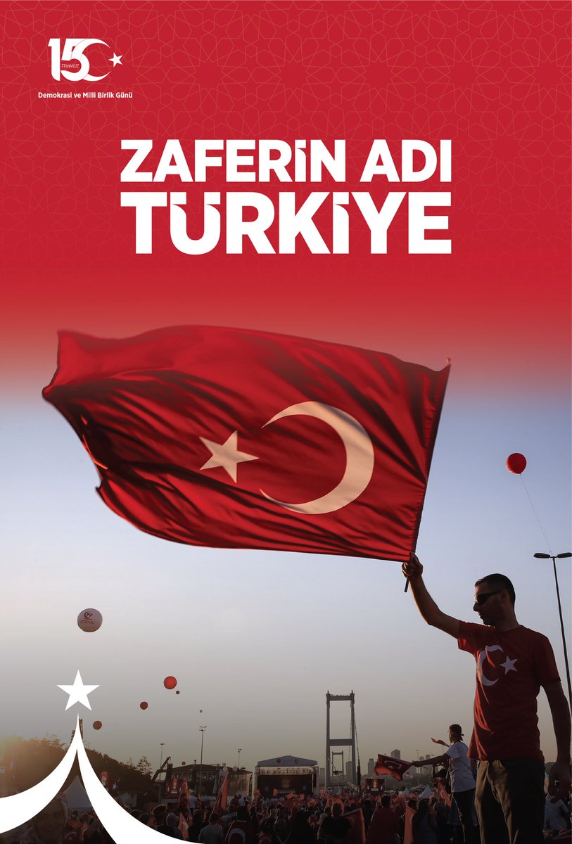 15 Temmuz Demokrasi ve Milli Birlik Günü'nde, kahraman şehitlerimizi ve gazilerimizi, saygı ve minnetle anıyoruz. 

Birlik ve beraberliğimize kasteden her türlü girişimin karşısında kararlılıkla durmaya, yüreğimizde taşıdığımız vatan sevgimizle ülkemizin gücüne güç katmaya devam