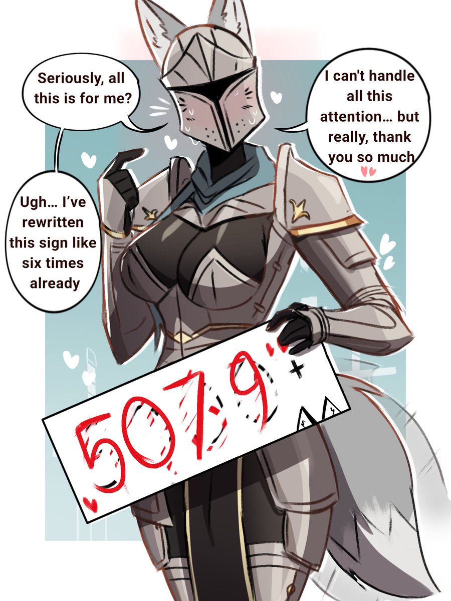 Thank you so much for the support! ✨️🧡
Here’s a drawing of her reaction.
She’s kinda on edge with all this attention!