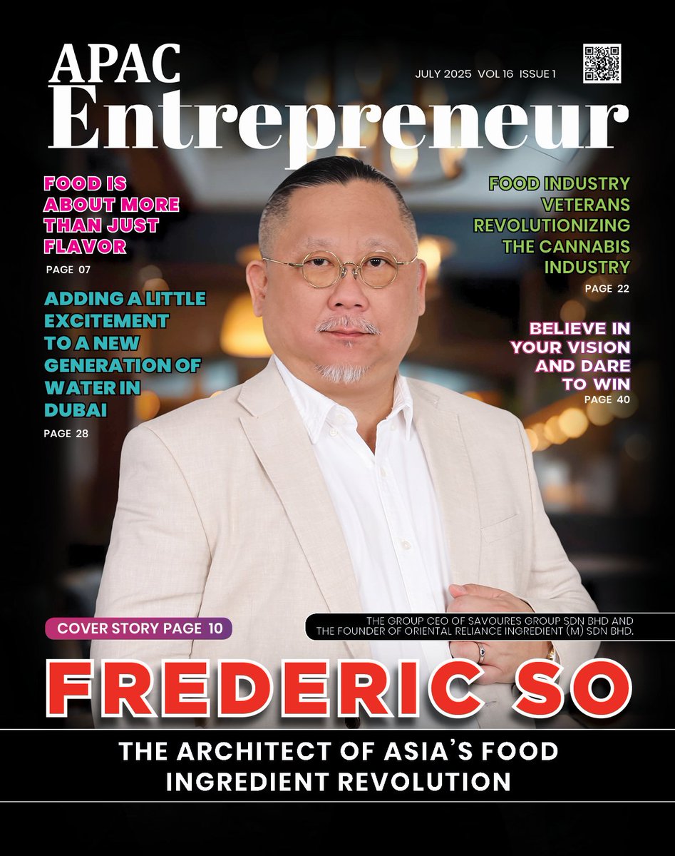 Frederic So: The Architect of Asia’s Food Ingredient Revolution

Read the Full Story: apacentrepreneur.com/frederic-so/

#FredericSo #SavourésGroupSdnBhd #OrientalRelianceIngredientMSdnBhd #Foodingredients #Entrepreneur #Businessgrowth #Foodindustry #foodinnovation #APACentrepreneur