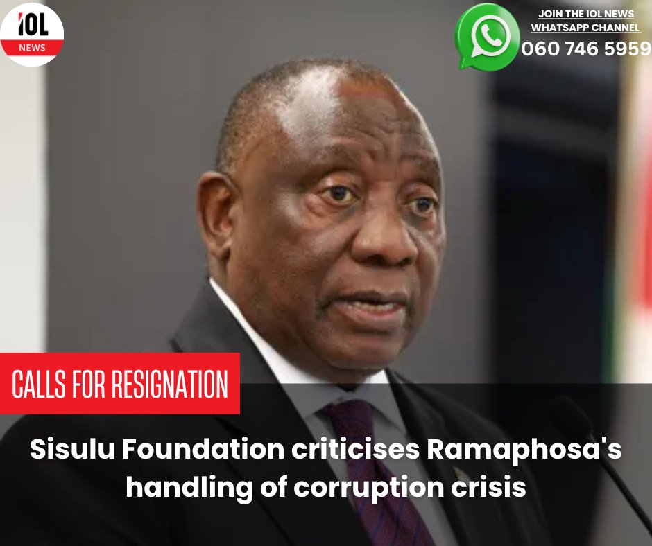 Calling it “bureaucratic theatre,” the Sisulu Foundation has demanded President Ramaphosa’s resignation, accusing him of symbolic governance and shielding political elites amid South Africa’s corruption crisis.
#SisuluFoundation #RamaphosaResignation #CorruptionCrisis