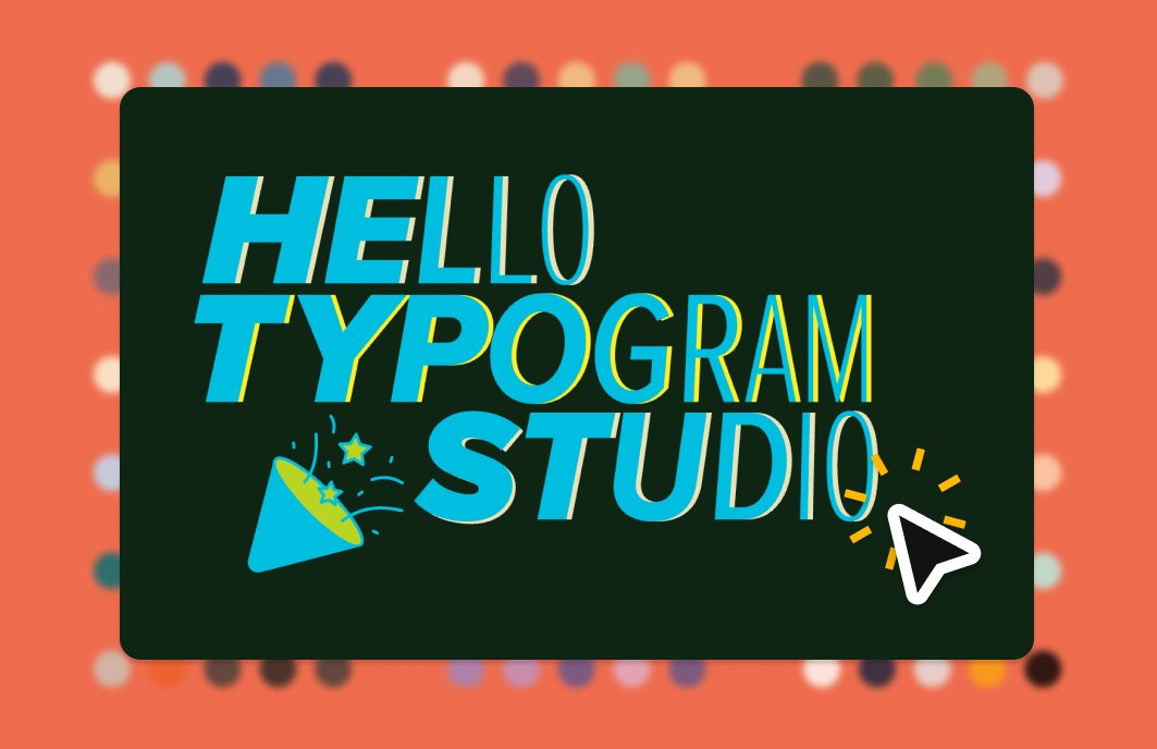 Typogram tweet media