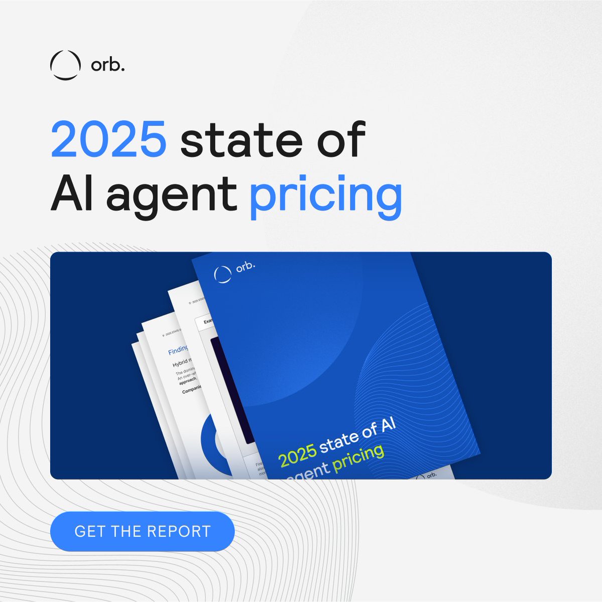 useOrb's tweet image. Hybrid pricing is winning.
92.4% of AI agent startups now mix subscription, usage, and freemium.
Predictable and scalable.
Single-model pricing? That’s legacy.
📊 Get the data: withorb.com/2025-state-of-…