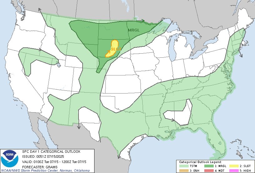 7:53pm CDT #SPC Day1 Outlook Slight Risk: in central SD spc.noaa.gov/products/outlo…