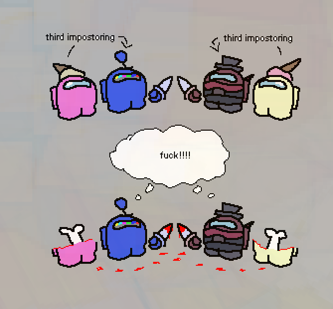 pixelcraftian's tweet image. I LOVE AMONG US!