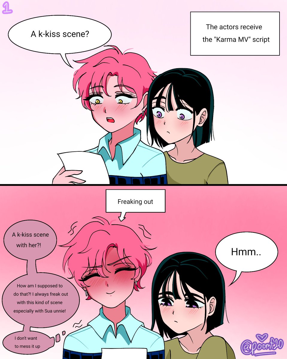 Poomf20's tweet photo. Kissing practice Actor au (4/17)
#mizisua #SUAMIZI #ALNST
#에이스테 #alienstage #alienstagefanart https://t.co/IZpkmVqqtF