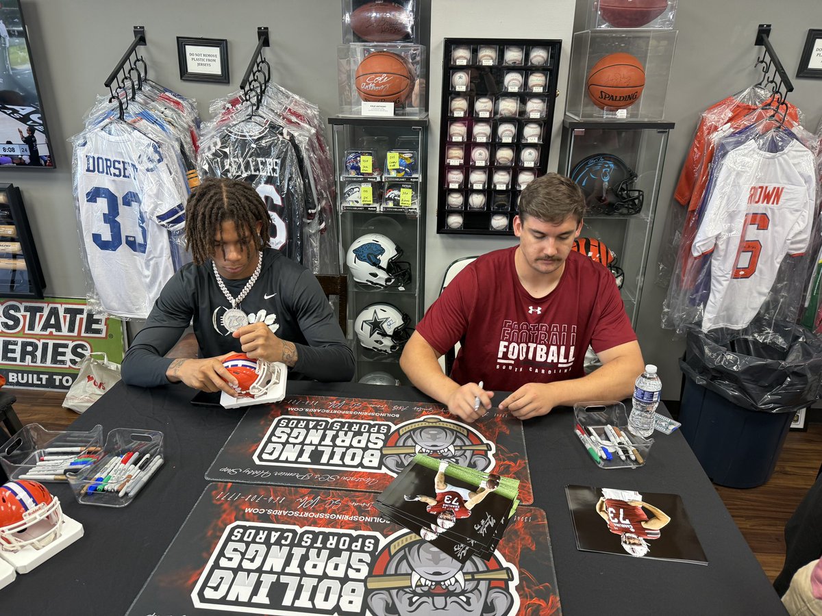 Jawarn Howell &amp; Ryan Brubaker participated in an appearance and autograph signing at Boiling Springs Sports Sports Cards this past weekend!