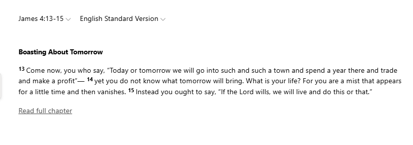 TracyWelborn6's tweet image. It's almost like this verse says that we don't do anything outside of God's will. Like, no matter how well we plan.😁
Our best laid plans are only that. "OUR plans". We are powerless to dictate our lives. Especially, our salvation or sanctification. God does EVERYTHING. All the…