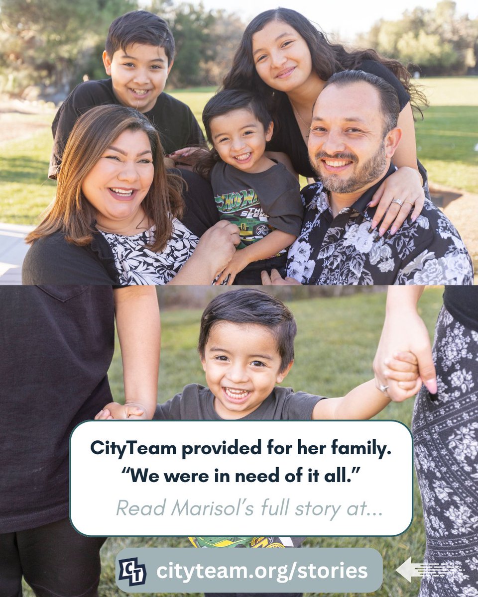 🏡 After facing devastating, life-altering events, Marisol and her family found community alongside essential support at CityTeam.

🔄 Today, Marisol gives back as a leader at one of CityTeam’s neighborhood pop-up closets.

👉 Read Marisol’s full story, and find other narratives
