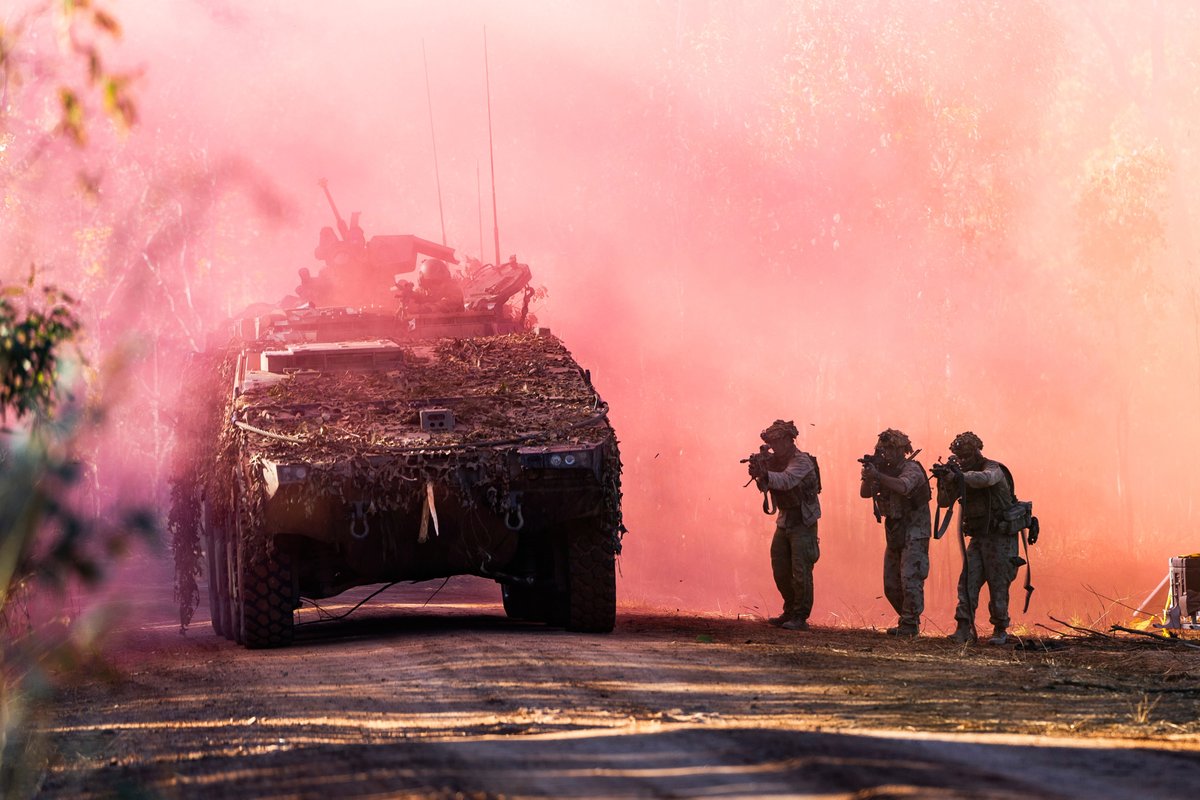 AustralianArmy's tweet image. The warfightersโ palette ๐จ
On the road to TS25 #AusArmy soldiers from Battle Group Ram bring the colour to trench assaults during the SQLD Warfighter.
๐ธ CPL Johnny Huang