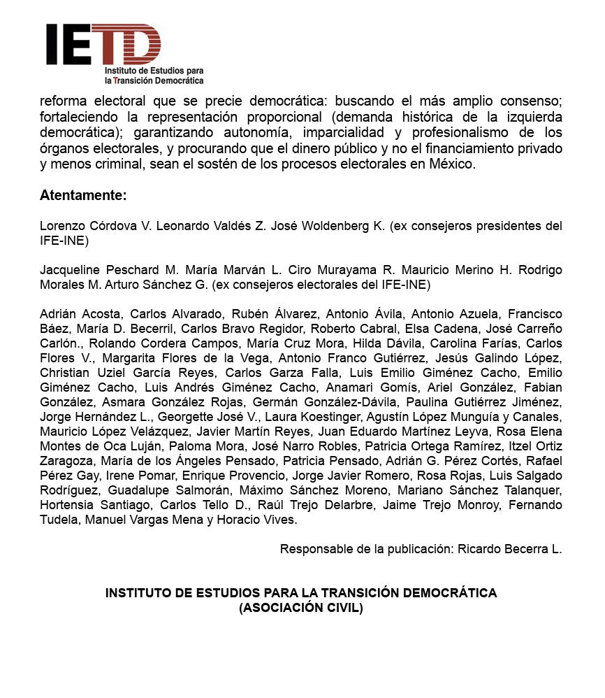jmartinreyes's tweet image. La izquierda peleó —durante décadas— por árbitros imparciales y cancha pareja.

Hoy #Morena pretende destruir lo que permitió su triunfo.

En el @IETD_MX proponemos:

🟢 Reglas con consenso.
🟢 Árbitros más autónomos.
🟢 Representación más justa.

Desde la izquierda democrática:…