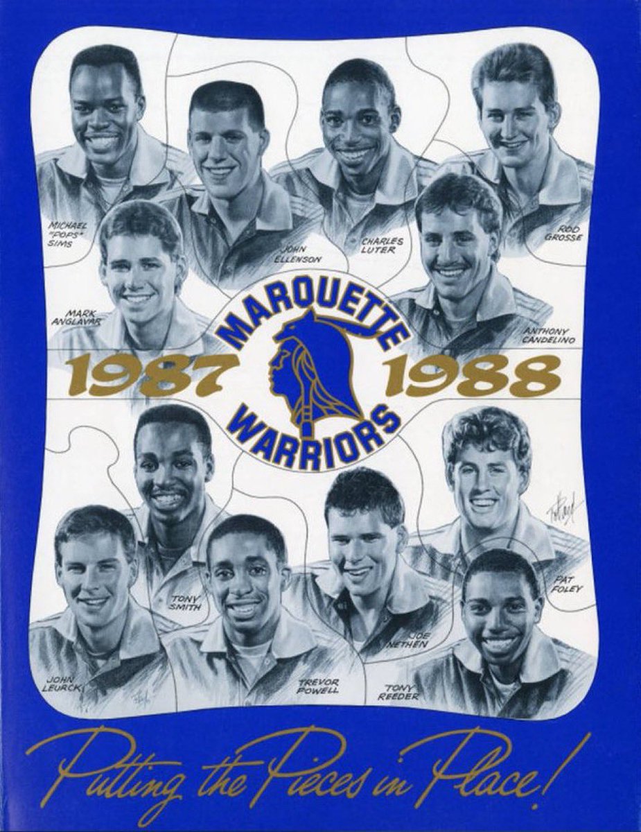 MUOverload's tweet image. 1987-88 @MarquetteMBB media guide #mubb