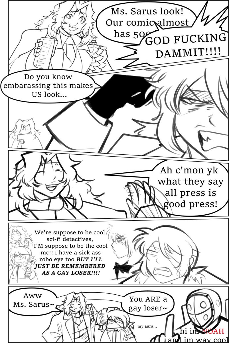 Sarus and Rook react to this comic's reception!! tysm for insane reception for an oc post btw :)
#OC #YURI #seriouslywasittheyuritag
