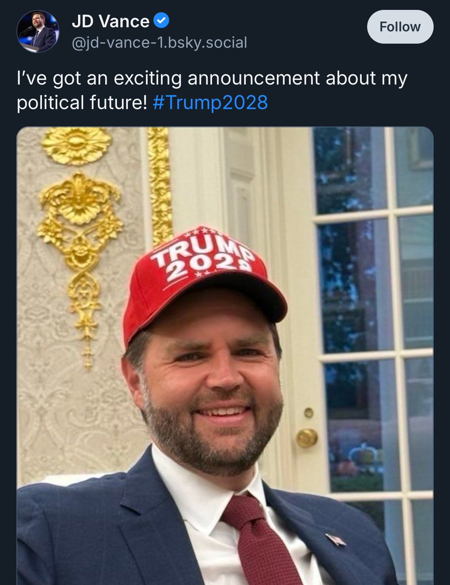 JD Vance just posted pure lib nightmare fuel on Bluesky 🤣