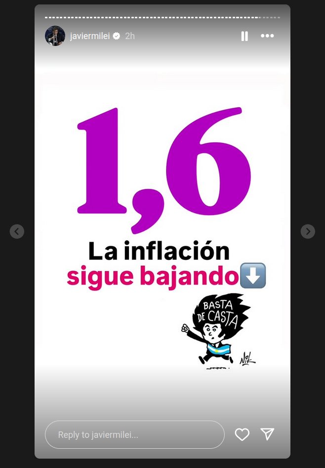 La inflación subió pero bajó.