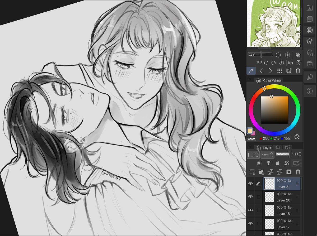 2hzrd7's tweet image. +2 design but make it vampire au mitsuaya