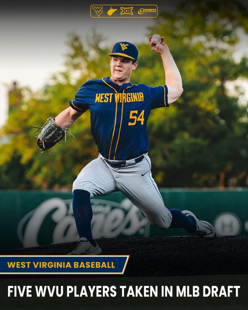 Five Mountaineers were picked in the 2025 MLB Draft, plus #WVU transfer commit Owen Puk was selected. Sauve led the group in round 7. WVU has had at least five drafted two years straight. 

Details ▶️ gowvu.us/k7g