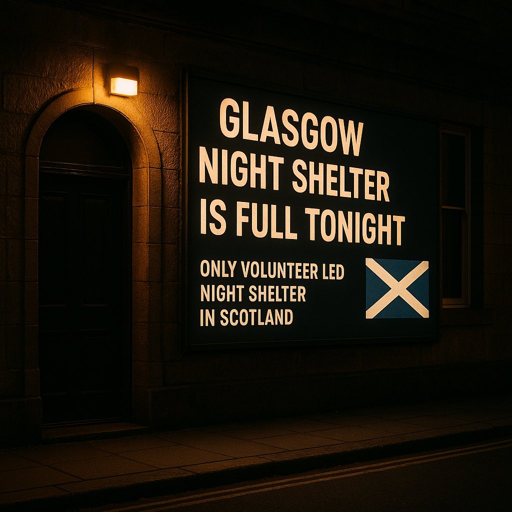 hp_scotland's tweet image. GLASGOW NIGHT SHELTER IS FULL TONIGHT
Only volunteer-led night shelter in Scotland 🏴
We are at capacity again tonight. Every bed taken, every space filled. This is the reality of homelessness in Scotland 🏴
We ask for your support please share this post and help raise…