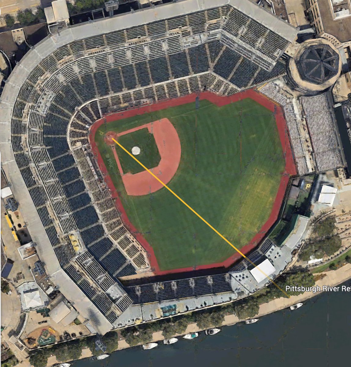 RetroPitt's tweet image. For anyone interested here’s what 513 looks like at PNC Park #HomeRunDerbyX #HomeRunDerby