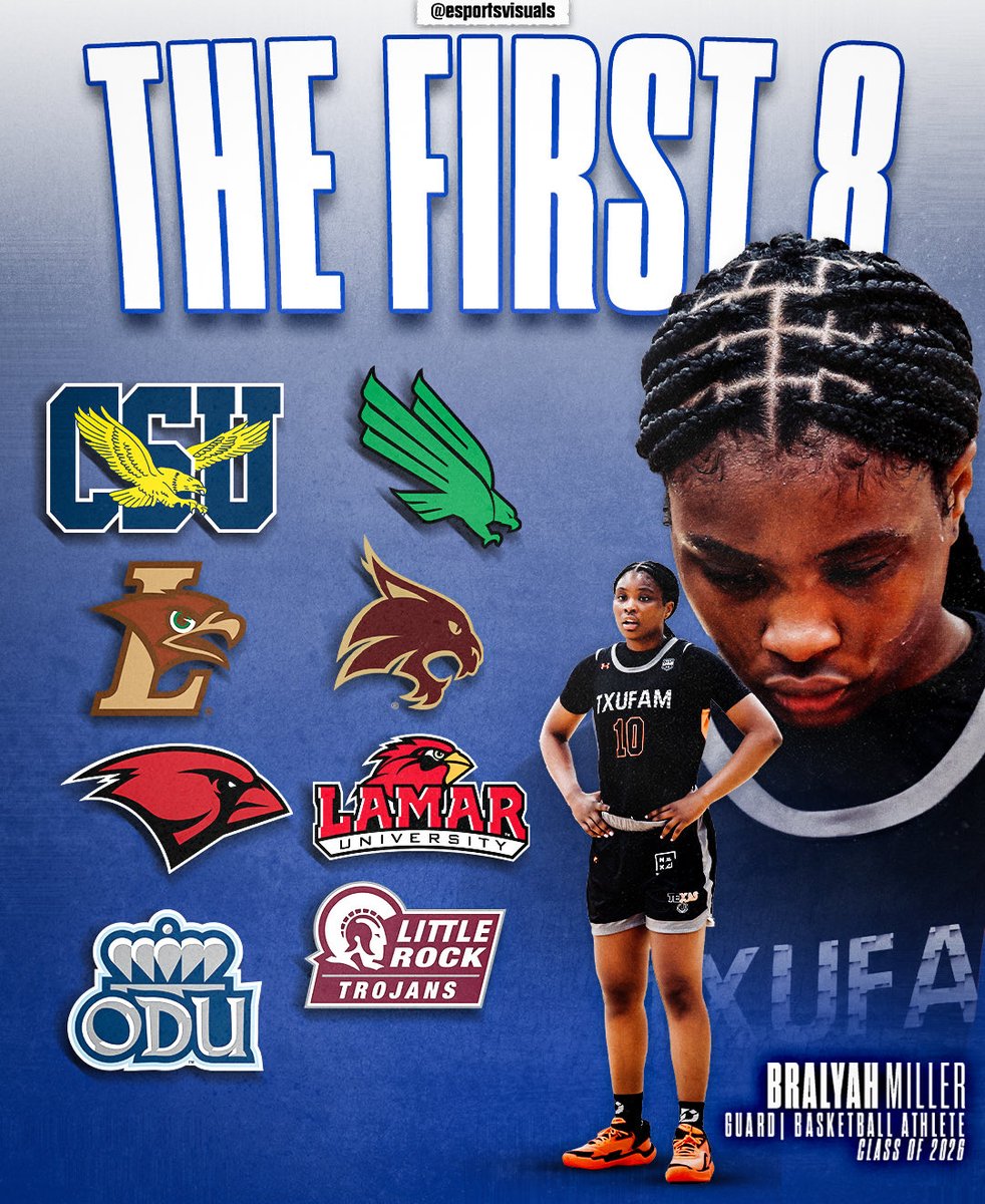 The First 8!

2026 Bralyah Miller has received eight ELITE scholarships from colleges, but this is only the beginning as she enters the final year of her HS career.

📸 <a href="/CameraCashMedia/">Camera Cash</a> 

#YouAreElite #EliteSportsVisuals