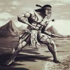 Galvarino, el mapuche chileno que tras ser capturado en 1557, le amputaron ambas manos como castigo. 

Fue liberado para bajar la moral de sus compatriotas,
sin embargo, en lugar de rendirse, volvió a la lucha con cuchillos atados a sus muñones, inspirando a su pueblo a resistir.