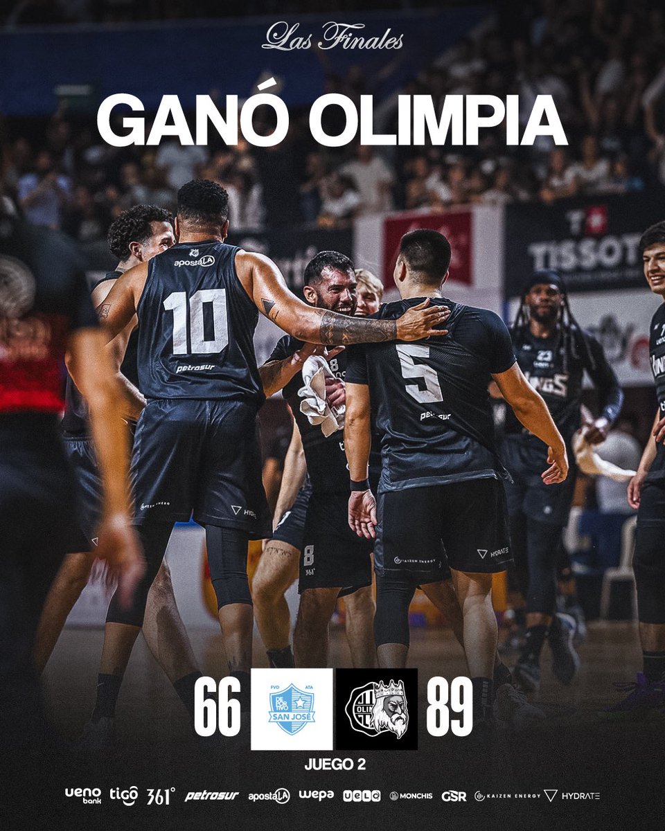 OlimpiaKings's tweet photo. 💪🏻 ¡GANÓ #𝗢𝗟𝗜𝗠𝗣𝗜𝗔! 🤍🖤🤍 https://t.co/xfGbYnfOw2