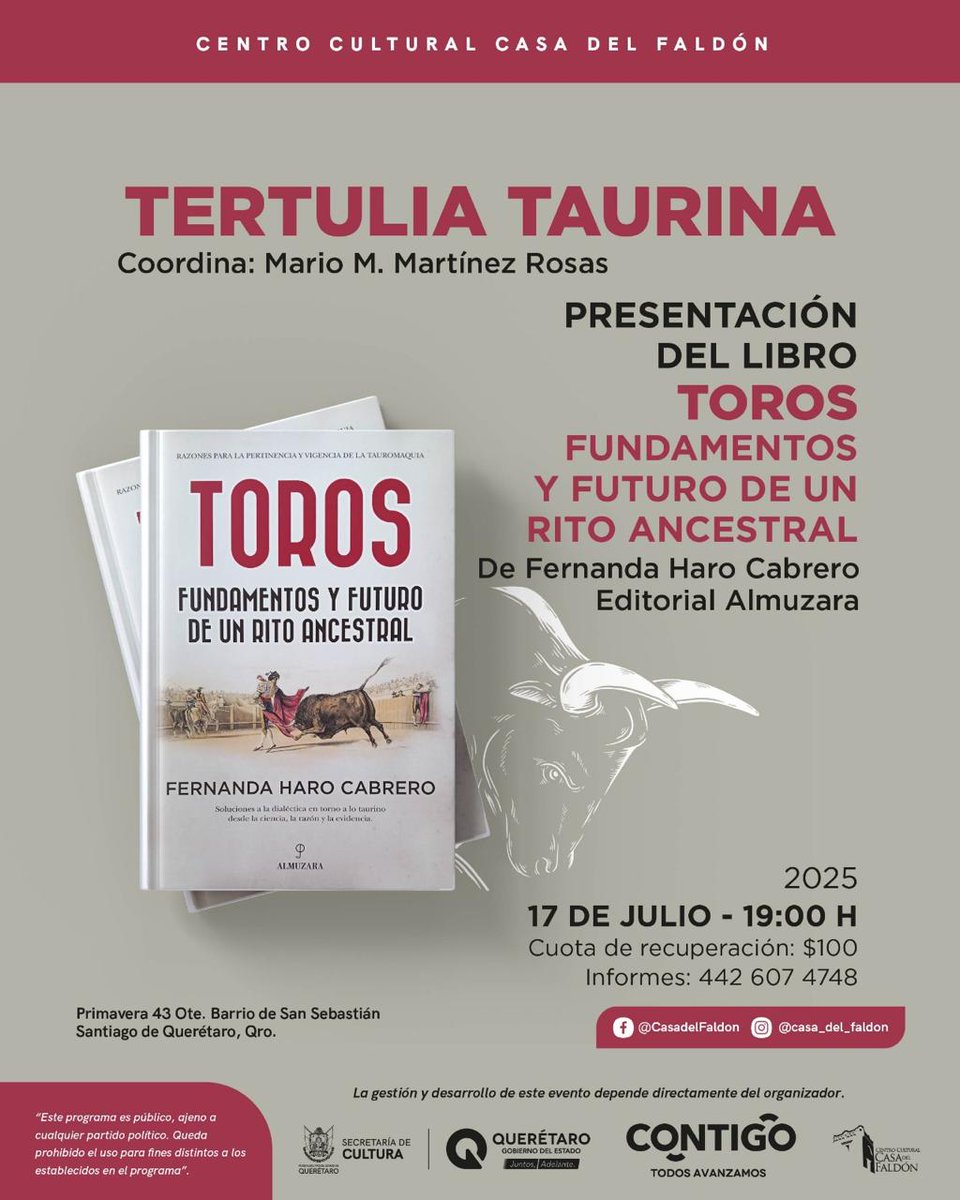 Salvador Castillo (@periodistachava) on Twitter photo La contradicción del #bienestar animal y la sombra de la #FiestaBrava
#Queretaro #Opinion #Kuri #toros #animales #ley
El gobernador Mauricio Kuri (<a href="/makugo/">Mauricio Kuri</a>) presentará una Iniciativa de Ley de Bienestar Animal que, en sus palabras, reconoce a los #animales como seres La contradicción del #bienestar animal y la sombra de la #FiestaBrava
#Queretaro #Opinion #Kuri #toros #animales #ley
El gobernador Mauricio Kuri (<a href="/makugo/">Mauricio Kuri</a>) presentará una Iniciativa de Ley de Bienestar Animal que, en sus palabras, reconoce a los #animales como seres