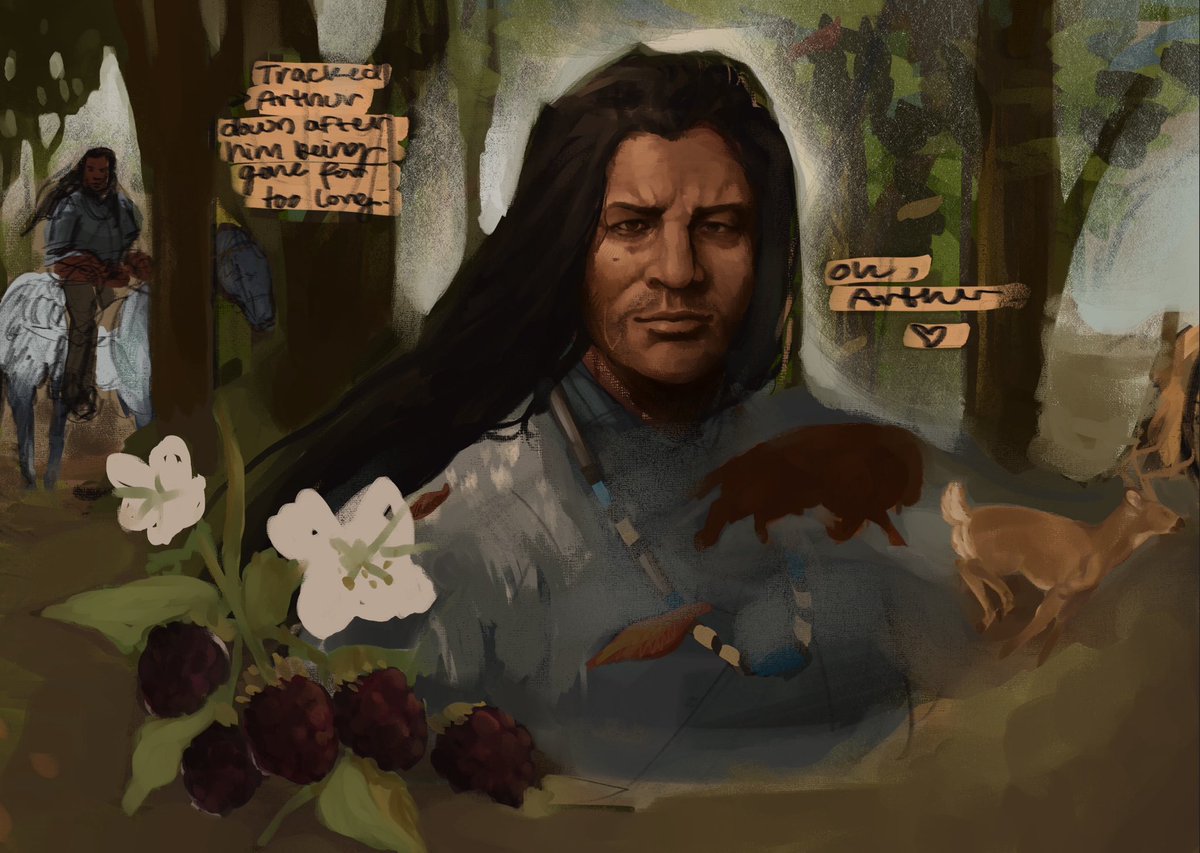TheGoblinnKing's tweet photo. "Charles has been keeping me company these past few days. I ain't sure, but I think I'm falling in love with him."

—

"Blackberry."

—

Full illustration + close-ups https://t.co/zvl78fsnAb