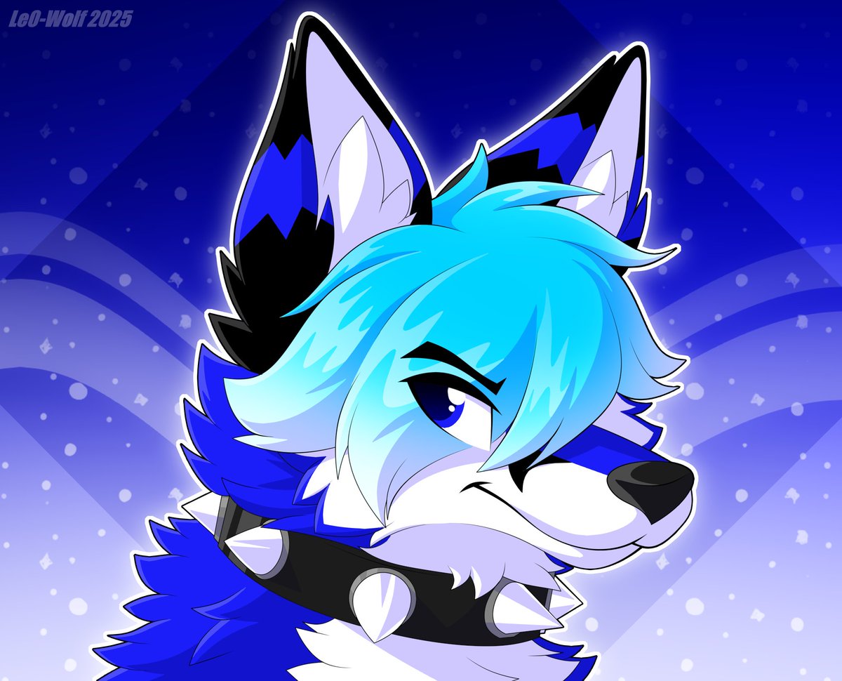 Le0_wolf's tweet image. Just remade one of my old art I did on my 3ds out of curiosity.
feels strange with him having short hair tho..