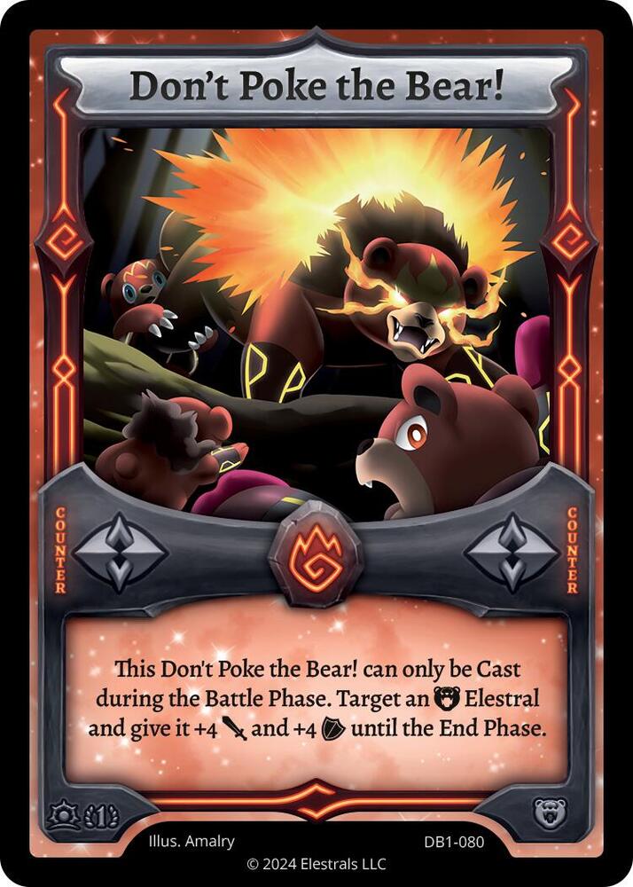 Alright, now I have learned how to play <a href="/Elestrals/">Elestrals</a>. Solid game, I like it. The spirit deck management is going to fry my brain but I like it!

PURE BEAR HERE WE COME!!!