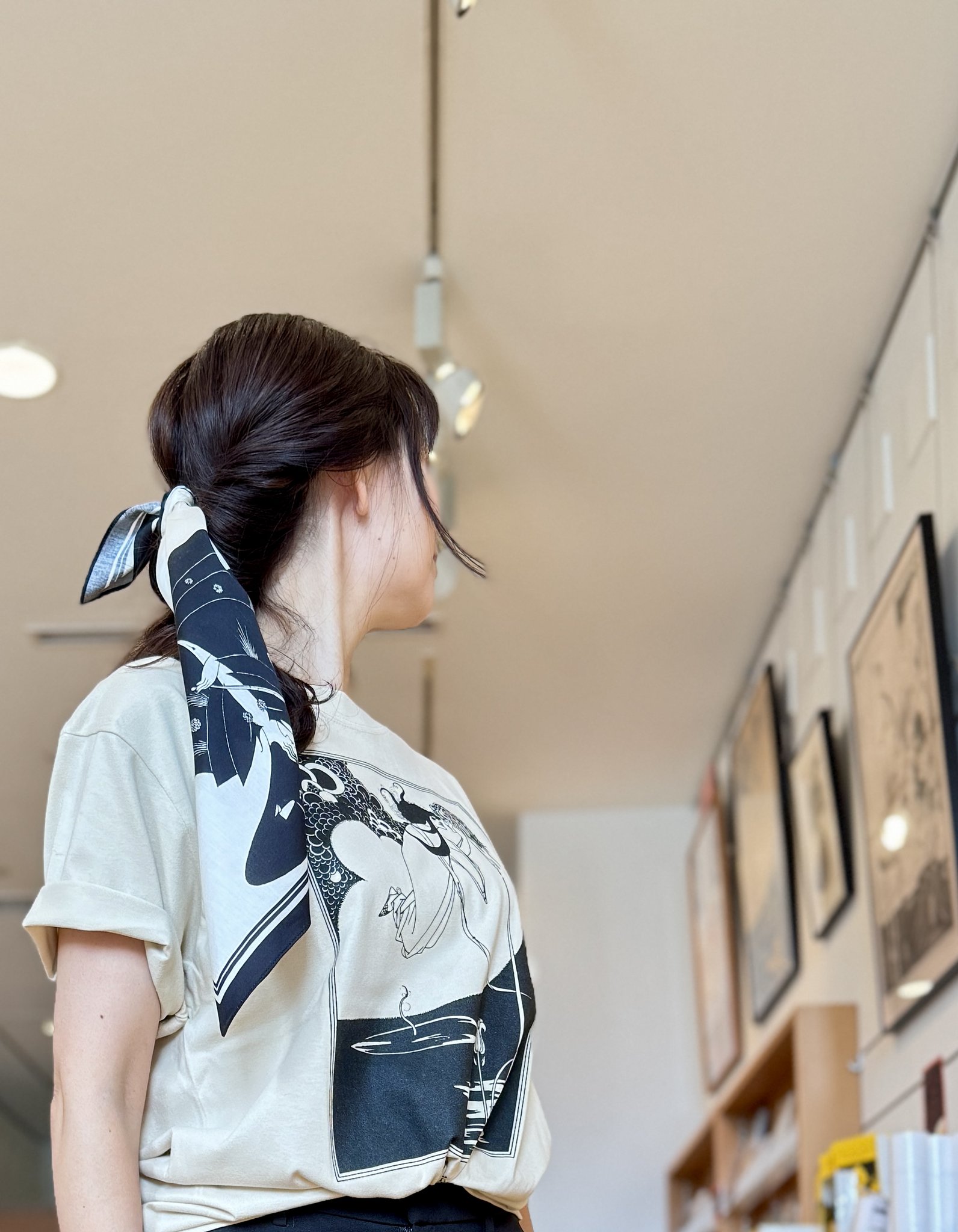 ビアズリー展 ステューディオ第5巻第30号 Tシャツ Mサイズ ホワイト 久留米市美術館 on X: 