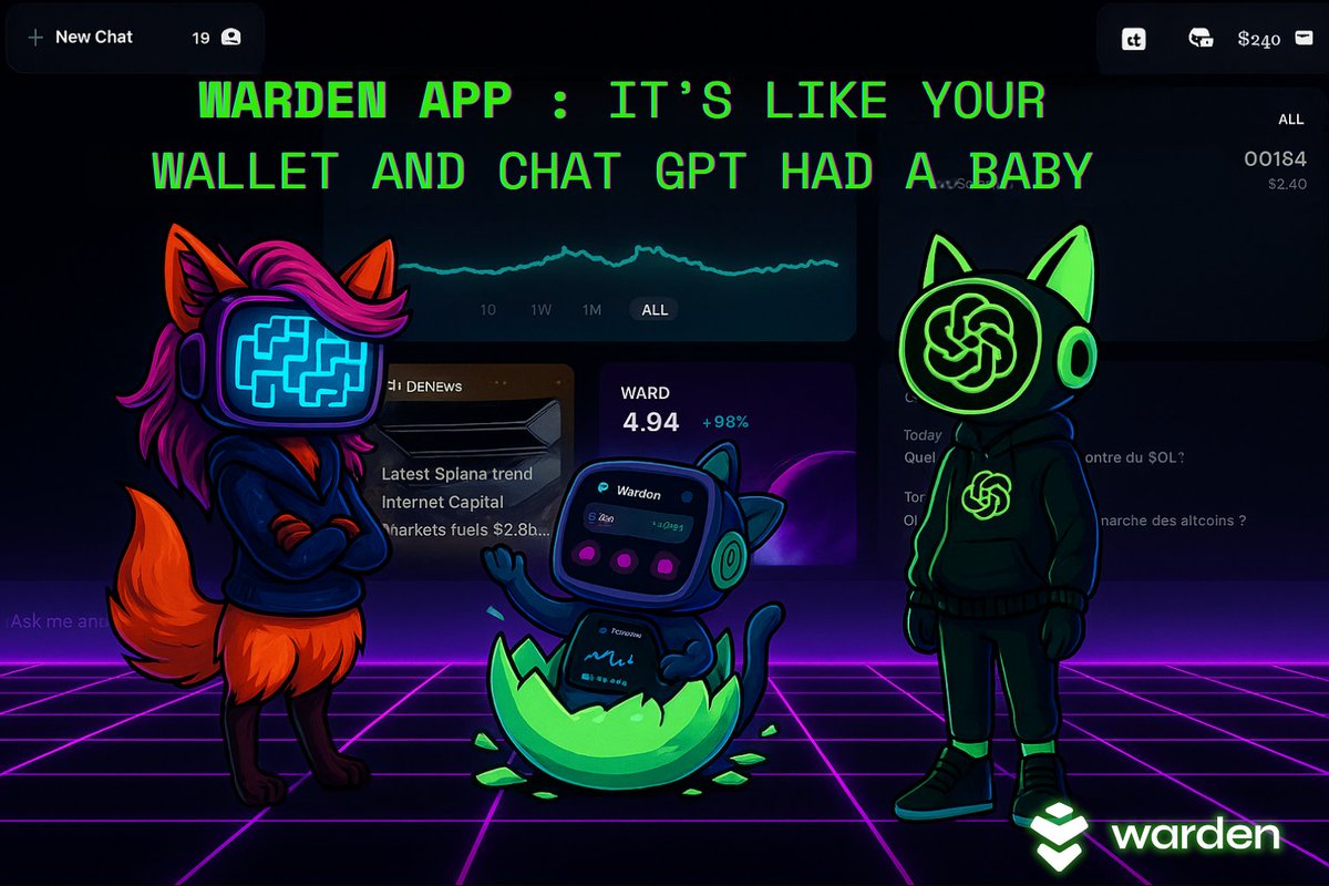 Warden Protocol is one of those projects that just makes sense the more you look into it.

They’re not trying to be the loudest, they’re just quietly building tools that actually work:

— Add AI to your dApps without needing to code
— Use smart agents for stuff like trading,