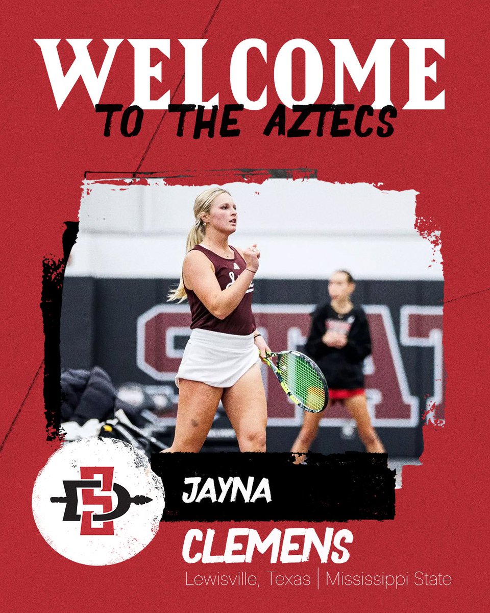 AztecWTennis's tweet image. Jayna is an Aztec 🤩
Welcome to The Mesa!
#GoAztecs