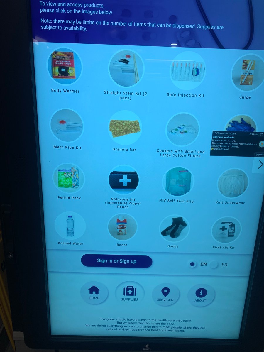 Loveherbutt1's tweet photo. @JeffreyRWRath This machine is in our st. Boniface hospital. Very sad https://t.co/KQBrCVg8LK