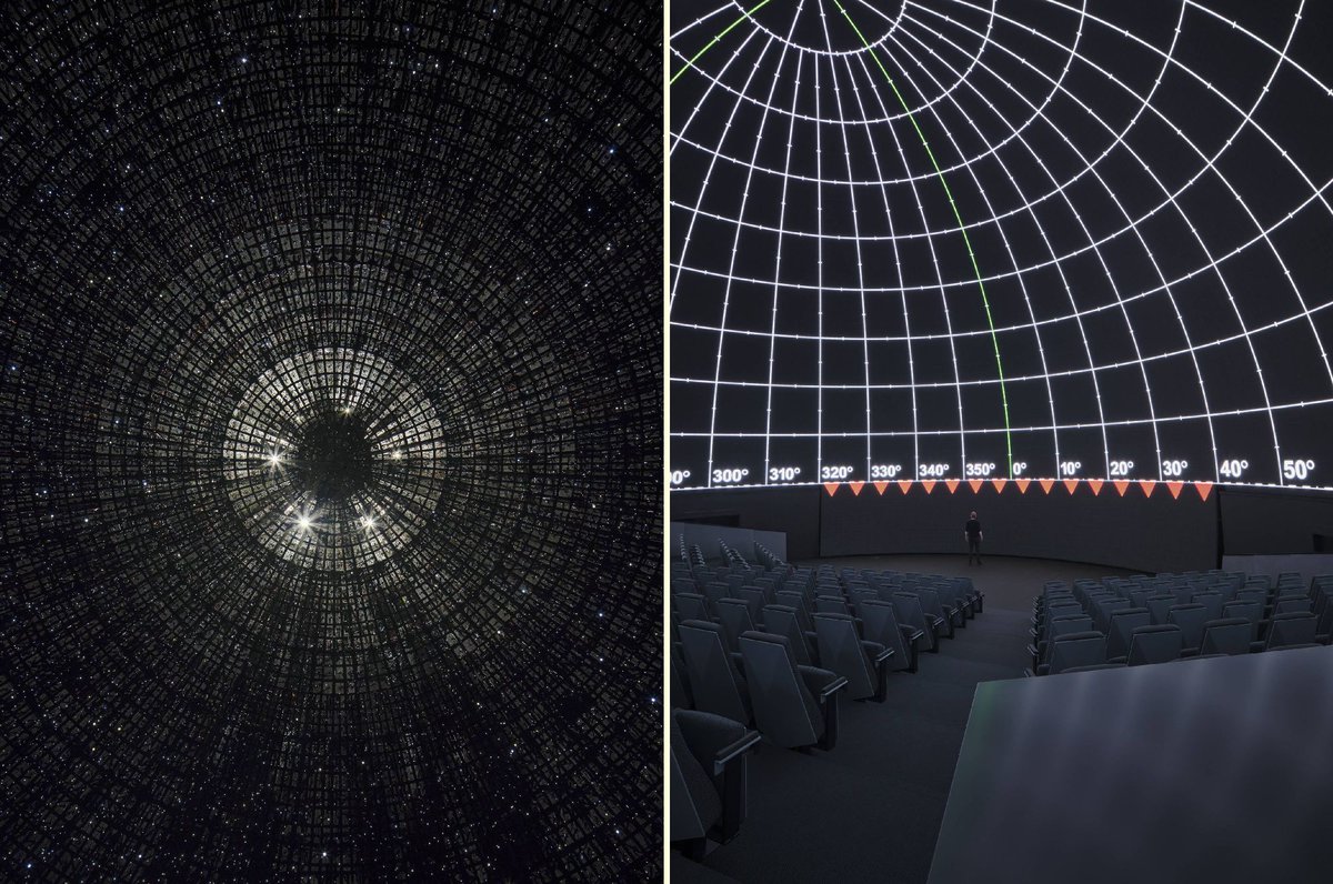 buildingid's tweet photo. The renovation and modernization of the Prague Planetarium by Studio COLLCOLL has transformed it into a world record holder — now featuring the largest LED screen in the world. https://t.co/enSgbUj6g6 https://t.co/OiwUHJC6zM