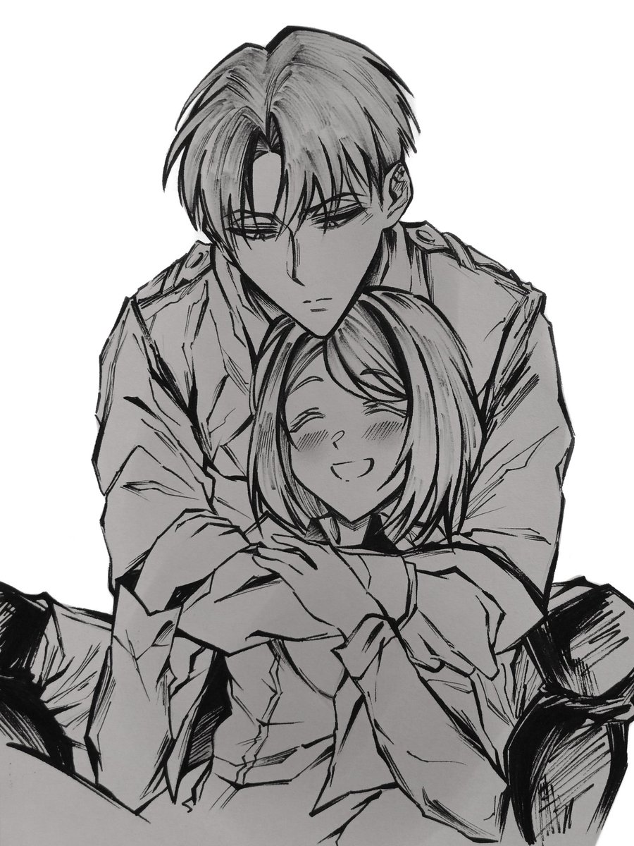 抱きしめる
#リヴァペト #rivetra #aot