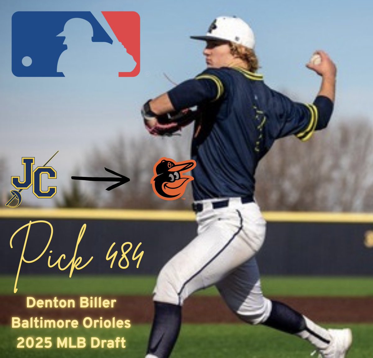 Cavalier Baseball (@jcccbaseball) on Twitter photo Congrats to All-American Denton Biller for getting drafted by the Baltimore Orioles in the 16th round! Proud of you! Congrats to All-American Denton Biller for getting drafted by the Baltimore Orioles in the 16th round! Proud of you!