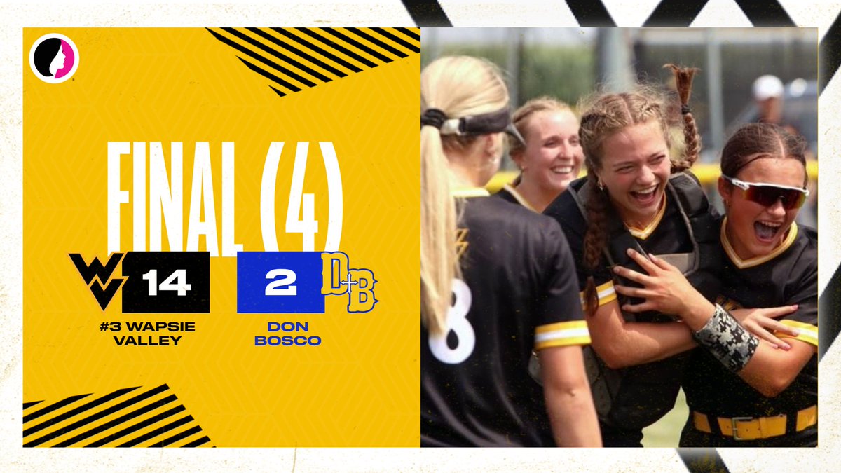IGHSAU Class 1A Region 5 - Final
🥎 | Final (4)
#3 Wapsie Valley - 14
Don Bosco - 2

For the first time since 1977 the Wapsie Valley Warrior softball is headed to the STATE TOURNAMENT!!!
#WarriorPride #WVSB #iahssb #OnToState
