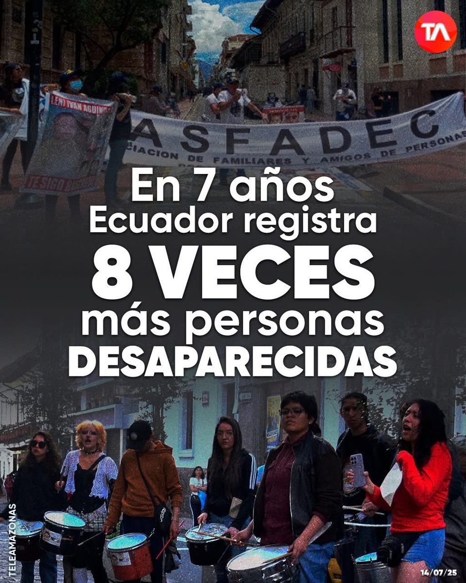 🔴 En siete años Ecuador pasó a tener ocho veces más personas desaparecidas teleamazonas.com/actualidad/not…
