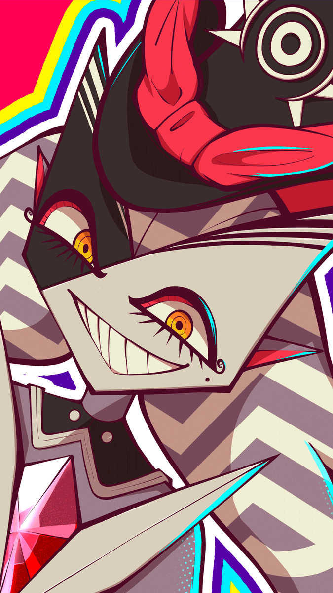 Amakuren's tweet photo. Let's take a look at Willy, another one of the monsters made for my artbook. 

He's a sly dramaturge, always trying to put up a show. Drawing it, I took inspiration from the Mad Hatter character archetype, and character like Alastor from Hazbin Hotel and Princess from DemonDice. For the textures, I tried to implement the same type of razzle-dazzle camouflage used in the ships during WW1.

I hope I managed to convey a bit of his tricky side with those things :)

| #OC | #Monster | #Doodles | #AnimeArt | #Sketches | 
| #CharacterDesign | #anime | #illustration | #Illusoria |
| #conceptart | #artbook | #RPG | #JRPG | #popart | 
| #opart | #Illustration | #amakuren | #mangaart | #wip|
| #Drawing | #digitalart | #artistsontwitter |  #漫画 | 
| #artworks | #conceptart | #コンセプトアート | #特撮 |
| #ダダ | #描きさんと繫がりたたい | #化け物 | #創作  |
| #イルソリア | #イラスト |  #絵描き | #怪獣 | #RKGK |
| #ファンタジー | #無名絵師 | #落書き | #アニメ | 
| #獣イラスト | #絵柄が好みにフォローされたい  |
| #創作クラスタさんと繋がりたい | #オリキャラ |