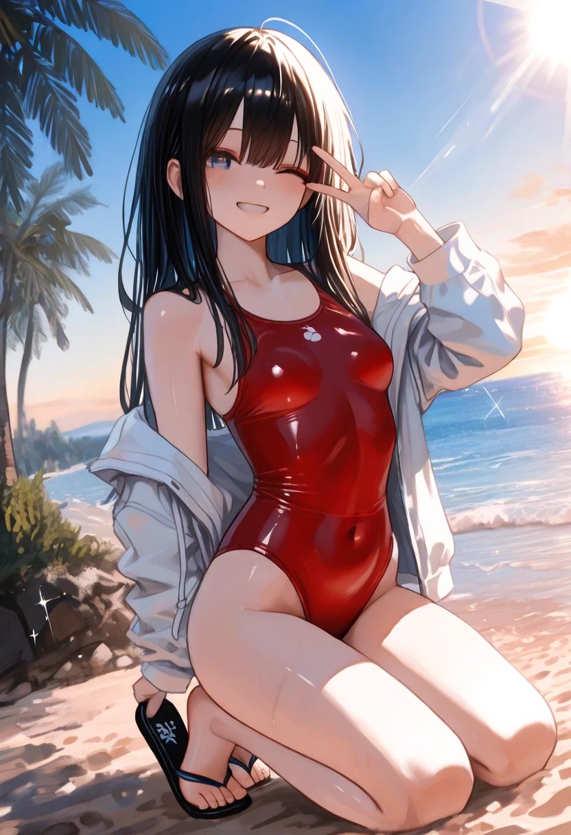 ピンク水着の美人キャラクター色鉛筆画 優子鈴 イラストメイキング＆作品集 透明水彩で描く可憐な美少女