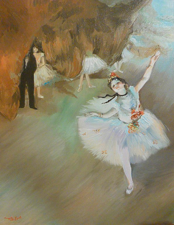 _carlaperfoll's tweet image. Lindsay possuía todos os trejeitos de uma bailarina, e o talento. [...]. A coordenação motora, a técnica, a persistência e a habilidade. E o mais importante: a emoção.
— Nora Roberts 
📖 Dança dos sonhos 

•

🎨 Edgar Degas