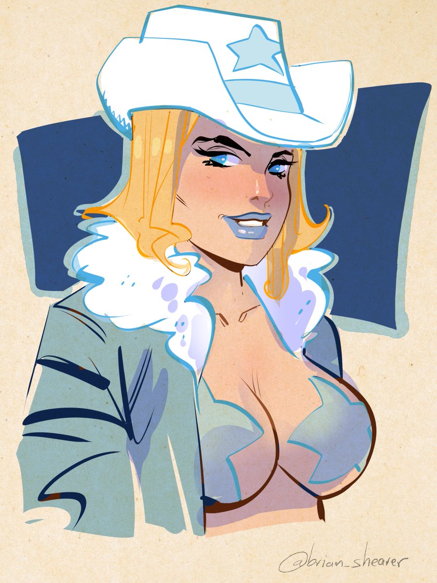 brian_shearer's tweet image. Another Emma Frost Marvel Rivals drawing (redesign idea by @TeatimeDroan)