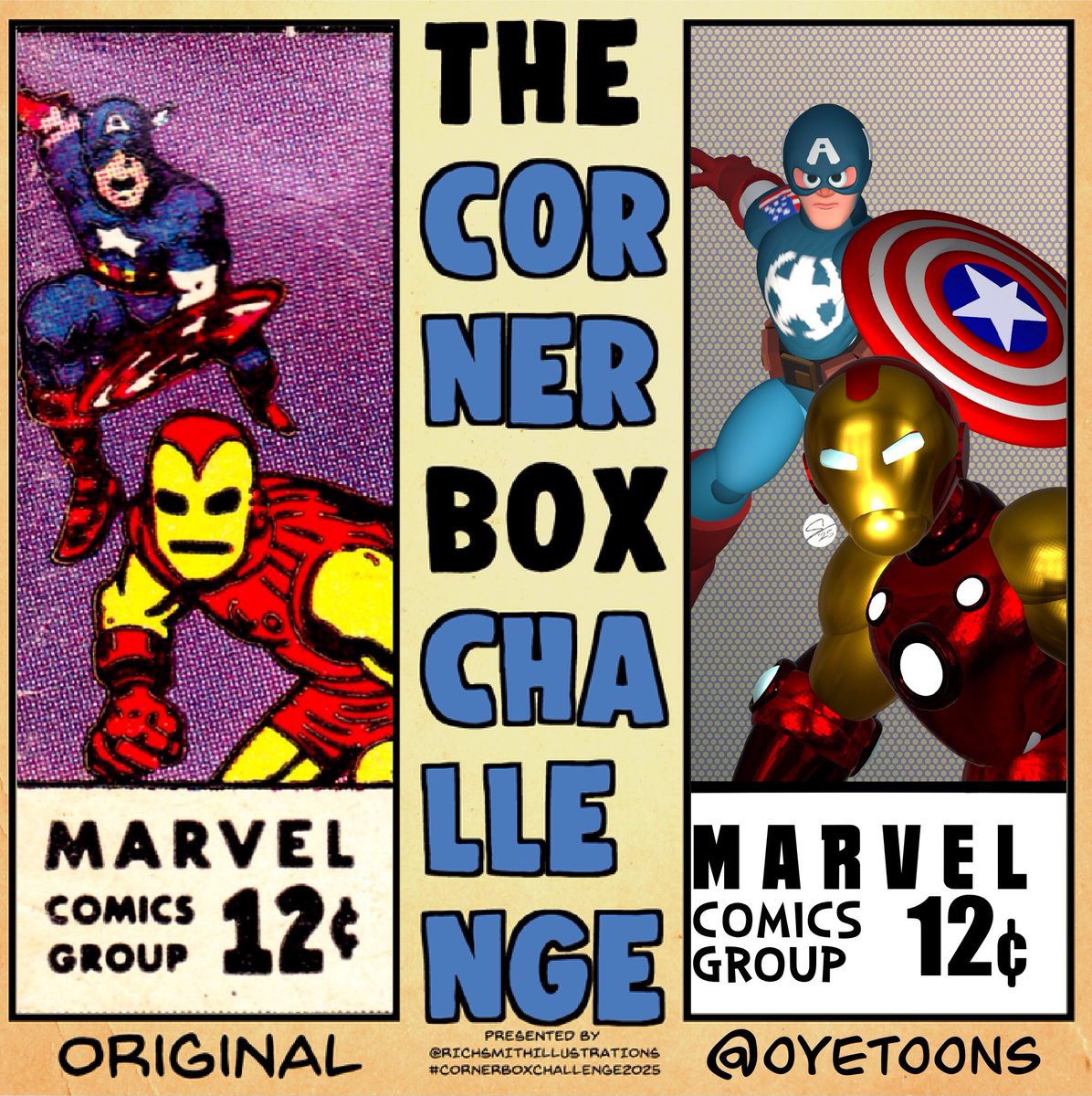 I made another #cornerboxchallenge2025 because it’s fun!
#avengers #ironman #captainamerica #marvelcomics #3dart