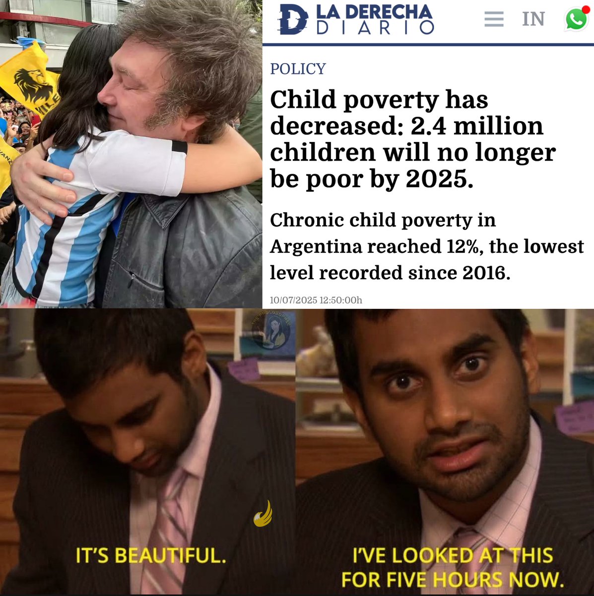 Libertarian Party (@lpnational) on Twitter photo 2.4 Million Children Have Escaped Poverty Since <a href="/JMilei/">Javier Milei</a> Took Office, Says UNICEF
Libertarianism works. 2.4 Million Children Have Escaped Poverty Since <a href="/JMilei/">Javier Milei</a> Took Office, Says UNICEF
Libertarianism works.