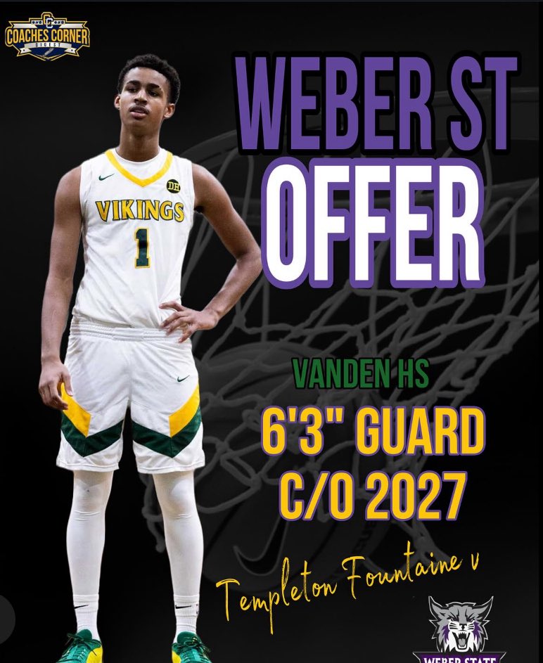First offer in the books for Vanden hs guard Templeton Fountaine V. C/O 2027
