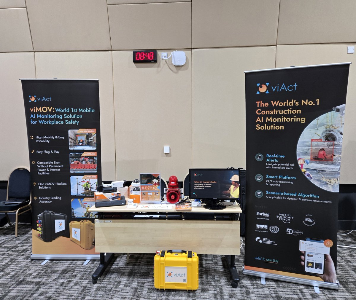 What an inspiring day at SCAL EHS Campaign 2025! 🚧

Proud to showcase viAct’s AI-powered EHS in action &amp; host Minister Dinesh Vasu Dash at our booth.  

Kudos to Tommy Tan for stellar live demos!

Missed the event? Explore our AI solutions at viact.ai

#SCAL2025