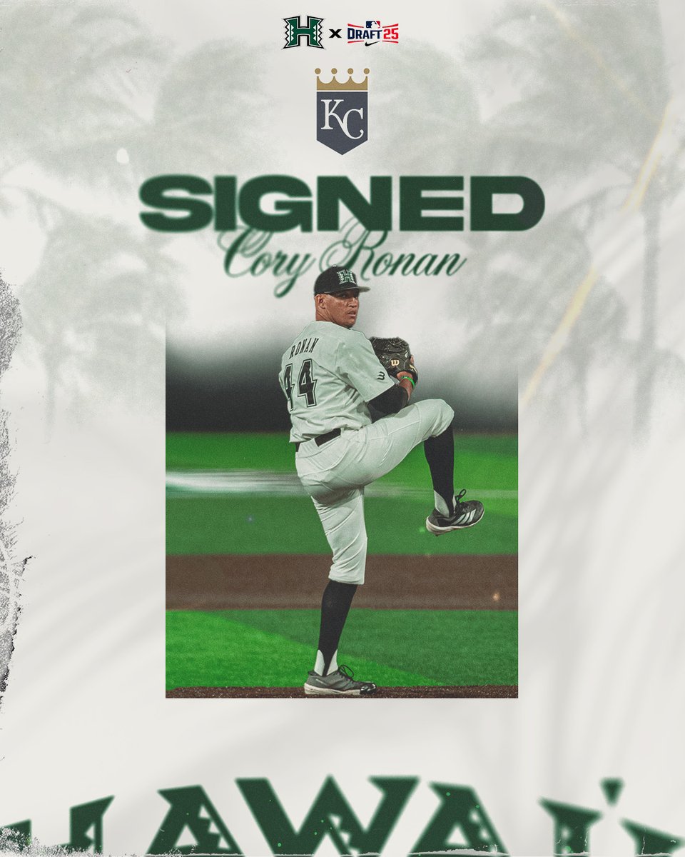 HawaiiBaseball's tweet image. Cory wants some more 👊
Congrats to Cory Ronan on signing with the @Royals!
#GoBows